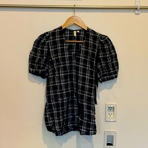 Women’s cotton plaid shirt xs